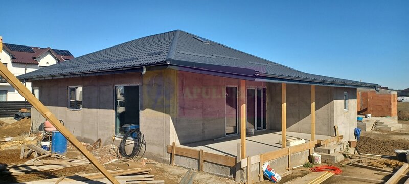 Sabareni, casa parter 4 camere, CT, terasa, pivnita, teren 478 mp